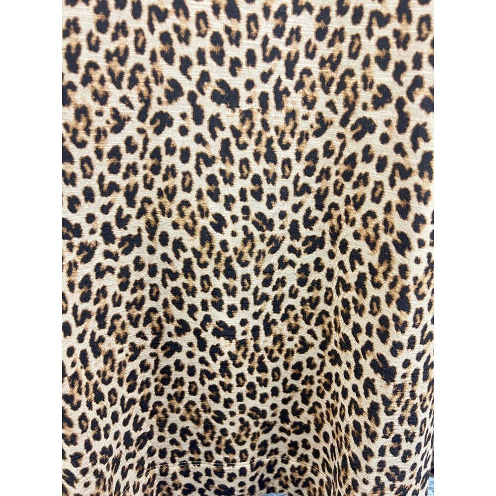 J. Jill  Leopard Print Cowl Neck Pullover LS  Top Shirt  Size 2X - Picture 6 of 9